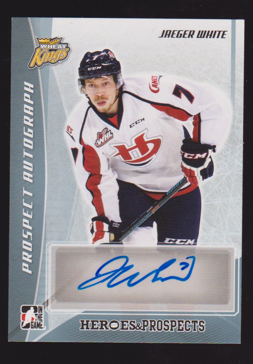 2016-17 ITG Heroes & Prospects Auto Platinum #PAJW1 Jaeger White (image for) 2016-17 ITG Heroes & Prospects Auto Platinum #PAJW1 Jaeger White